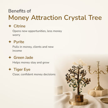 Benefits of Money Attraction Crystal Tree – World of Oorja