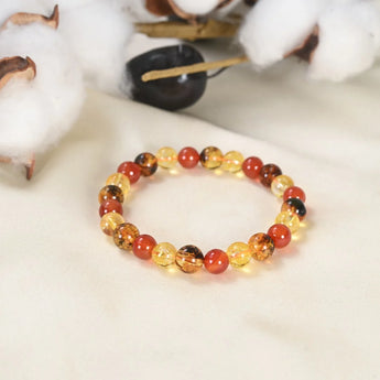 Mulank 1 Numerology Crystal Bracelet close-up view - WorldOfOorja