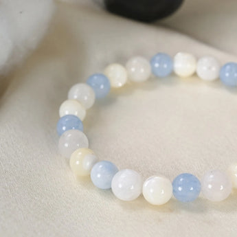 Mulank 2 Crystal Bracelet natural stones detail - WorldOfOorja