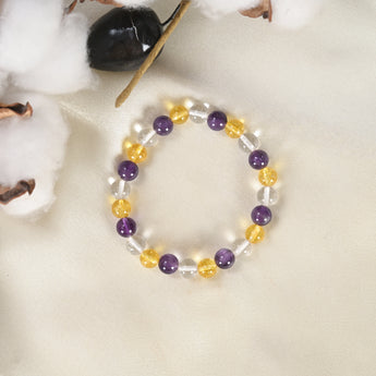 Mulank 3 Crystal Bracelet for Birth Dates 3, 12, 21 and 30 - WorldOfOorja