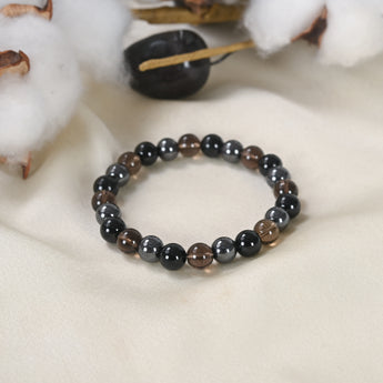 Mulank 4 Numerology Crystal Bracelet close-up view - WorldOfOorja