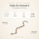Made for Mulank 6 – birth dates, ruling planet Venus and crystals Rose Quartz and Milky Quartz