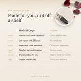 Why World of Oorja – Molten Lava Pencil Pendant made for you, finished by hand in Jaipur