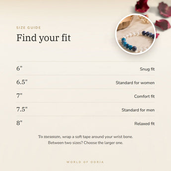 Weight Loss Bracelet size guide – 6 to 8 inch
