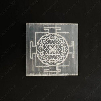 Natural Selenite Charging Plate - WorldOfOorja