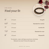 Smoky Quartz Bracelet size guide – 6 to 8 inch