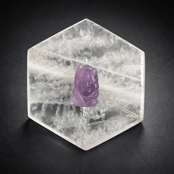 Amethyst Ganesha idol for car