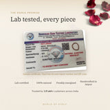 Sunstone Bracelet lab certificate with QR code – The Oorja promise