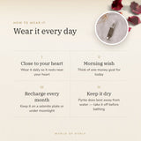How to wear your Pyrite Pencil Pendant – daily wear, morning wish, recharge on selenite or moonlight