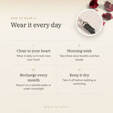 How to wear your Molten Lava Pencil Pendant – daily wear, morning wish, recharge on selenite or moonlight