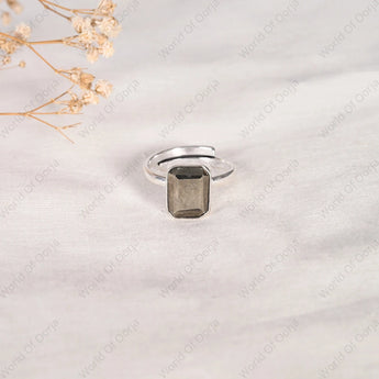 Polished Pyrite Ring - WorldOfOorja