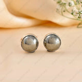 Polished Pyrite Studs - WorldOfOorja