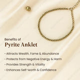 Pyrite Anklet – Handcrafted in Jaipur