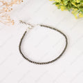 Pyrite anklet for wealth and abundance – natural AAA-grade energised pyrite anklet by World of Oorja