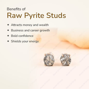 Benefits of Raw Pyrite Studs – World of Oorja