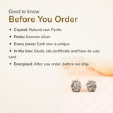 Raw Pyrite Studs – good to know before you order