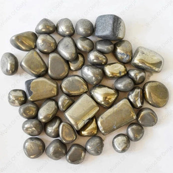 Pyrite Tumble Stones - WorldOfOorja