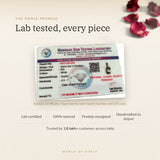 Clear Quartz (Sphatik) Pendant lab certificate with QR code – The Oorja promise