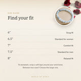 Aquamarine Bracelet size guide – 6 to 8 inch