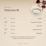 Amazonite Bracelet size guide – 6 to 8 inch