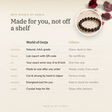 Why World of Oorja – Smoky Quartz Bracelet made for you, finished by hand in Jaipur