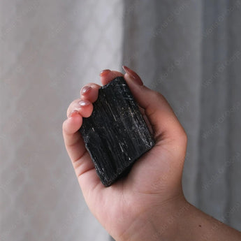 Raw Black Tourmaline Cluster - WorldOfOorja