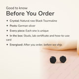 Raw Black Tourmaline Studs – good to know before you order