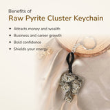 Benefits of Raw Pyrite Cluster Keychain – World of Oorja