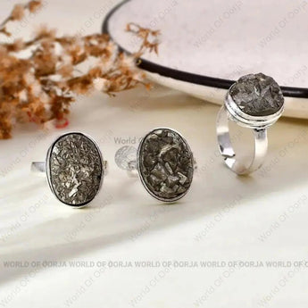Raw Pyrite Ring - WorldOfOorja