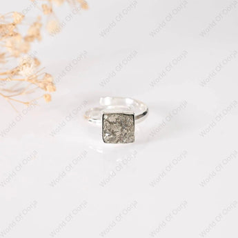 Raw Pyrite Ring - WorldOfOorja