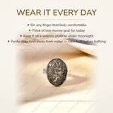 How to wear your Raw Pyrite Ring