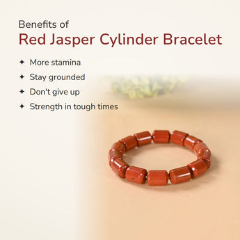 Benefits of Red Jasper Cylinder Bracelet – World of Oorja