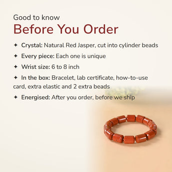 Red Jasper Cylinder Bracelet – good to know before you order