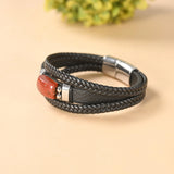 Red Jasper Leather Bracelet – image 4