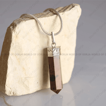 Red Jasper Pencil Pendant - WorldOfOorja