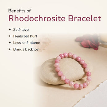 Benefits of Rhodochrosite Bracelet – World of Oorja