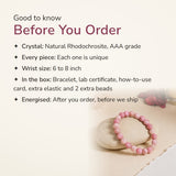 Rhodochrosite Bracelet – good to know before you order