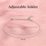 Rose Quartz Anklet - WorldOfOorja