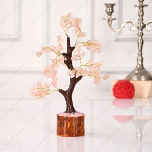 Rose Quartz Crystal Tree - WorldOfOorja