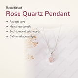 Benefits of Rose Quartz Pendant – World of Oorja