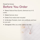 Rose Quartz Pendant – good to know before you order