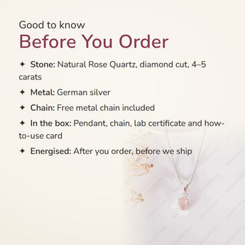 Rose Quartz Pendant – good to know before you order