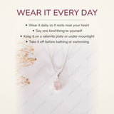 How to wear your Rose Quartz Pendant