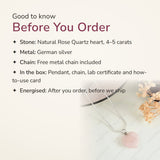 Rose Quartz Heart Pendant – good to know before you order