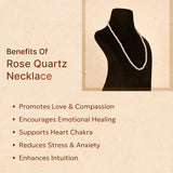 Rose Quartz Necklace - WorldOfOorja