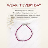 How to wear your Ruby Anklet
