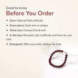 Natural Ruby Silver Adjustable Bracelet (Manik) – good to know before you order