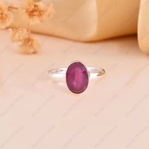 Ruby (manik) Ring - WorldOfOorja