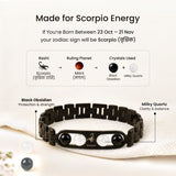 Made for Scorpio energy – ruling planet and crystals in the Scorpio zodiac bracelet