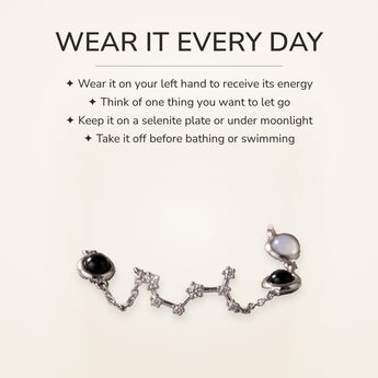 How to wear your Scorpio Constellation Bracelet